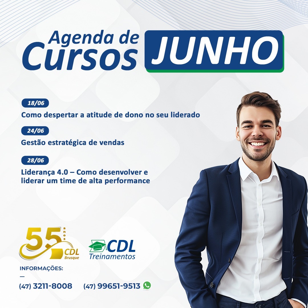 CDL Brusque abre inscrições para cursos da CDL Treinamentos no mês de junho