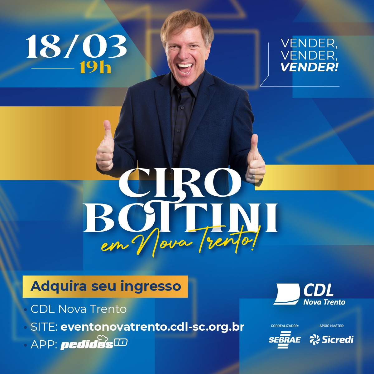 CDL Nova Trento realiza palestra com Ciro Bottini